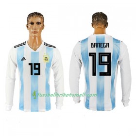Fußballtrikots Argentinien Banega 19 WM 2018 Langarm Heimtrikotsatz kaufen